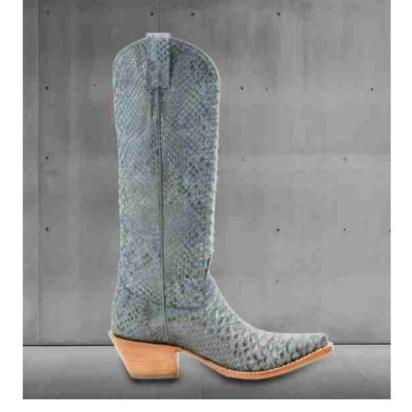 Idyllwind Womens Exotic Tall Blue Cowboy Boots